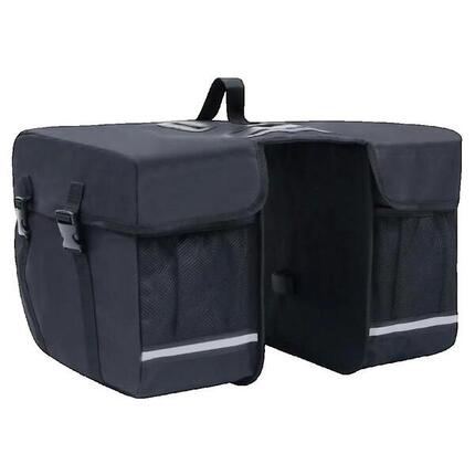 Sac à Vélo Double Étanche VidaXL pour Porte-Bagages 35L - Noir
