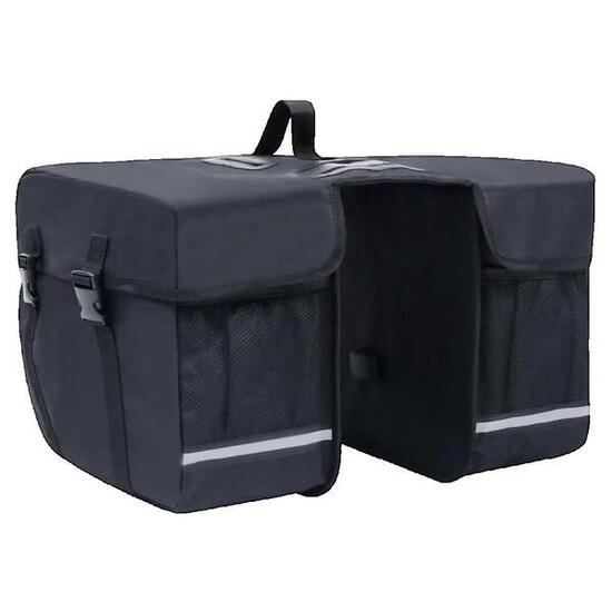 Sac à Vélo Double Étanche VidaXL pour Porte-Bagages 35L - Noir