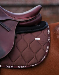 Tapis de selle LOVE Obstacle Chocolat - GEM