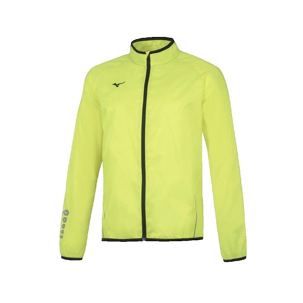 Giacca Mizuno Giallo Fluorescente Leggera e Idrorepellente