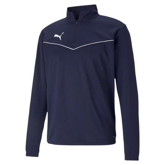 Sweat-Shirt Bleu Puma Teamrise 1/4 Zip Adulte