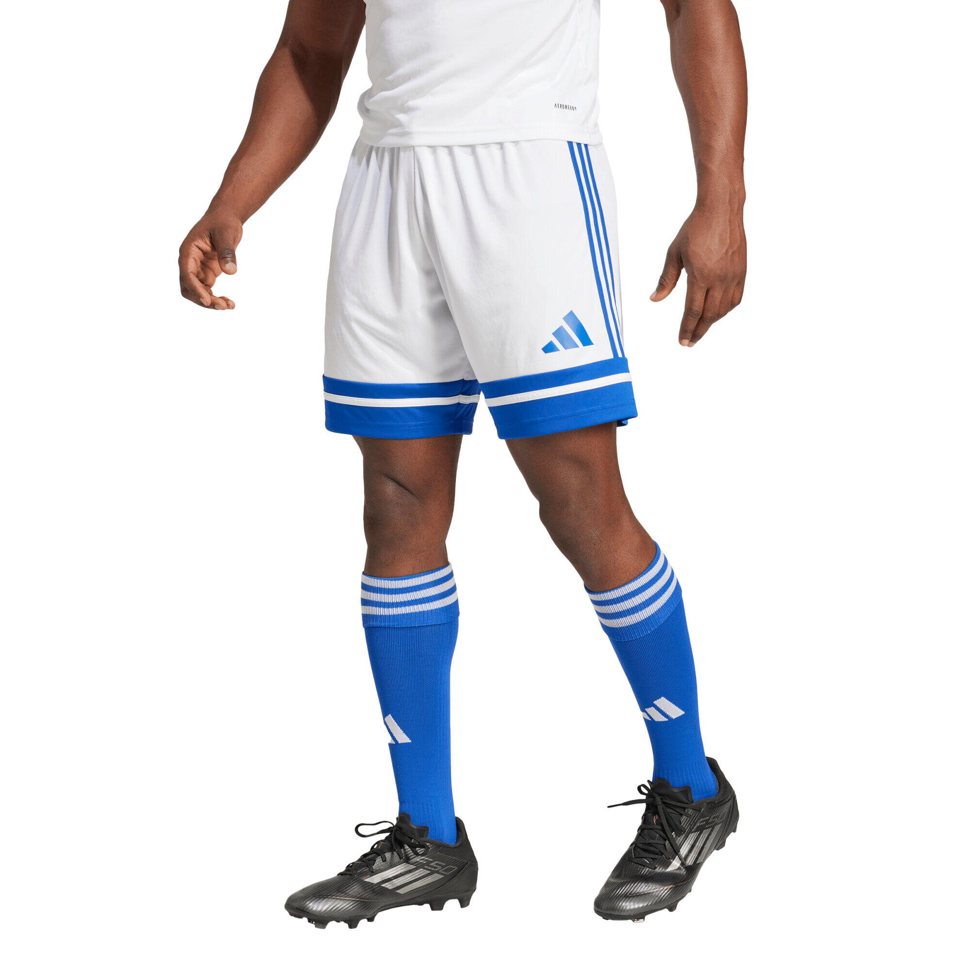 PANTALONCINO da calcio uomo adidas bianco /blu ADIDAS Decathlon