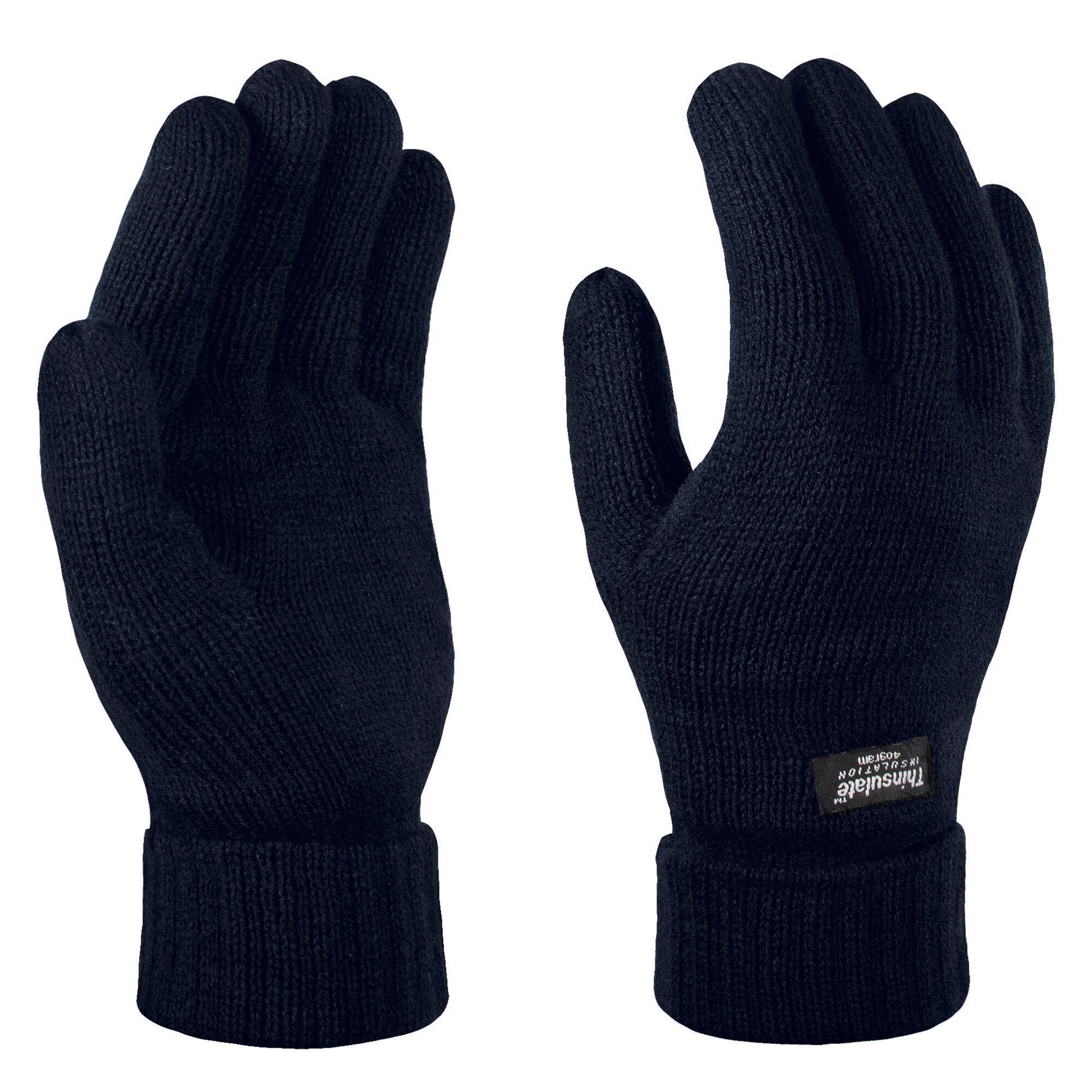 Unisex Thinsulate Thermal Winter Gloves (Navy) 1/4