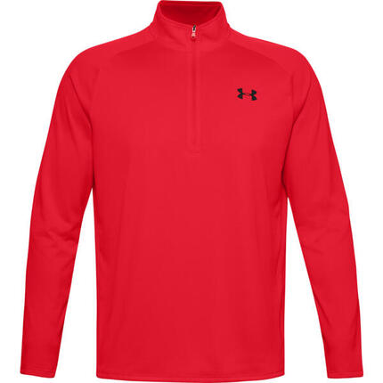 Sweat 1/2 zip Rouge Homme Under Armour Tech 2.0