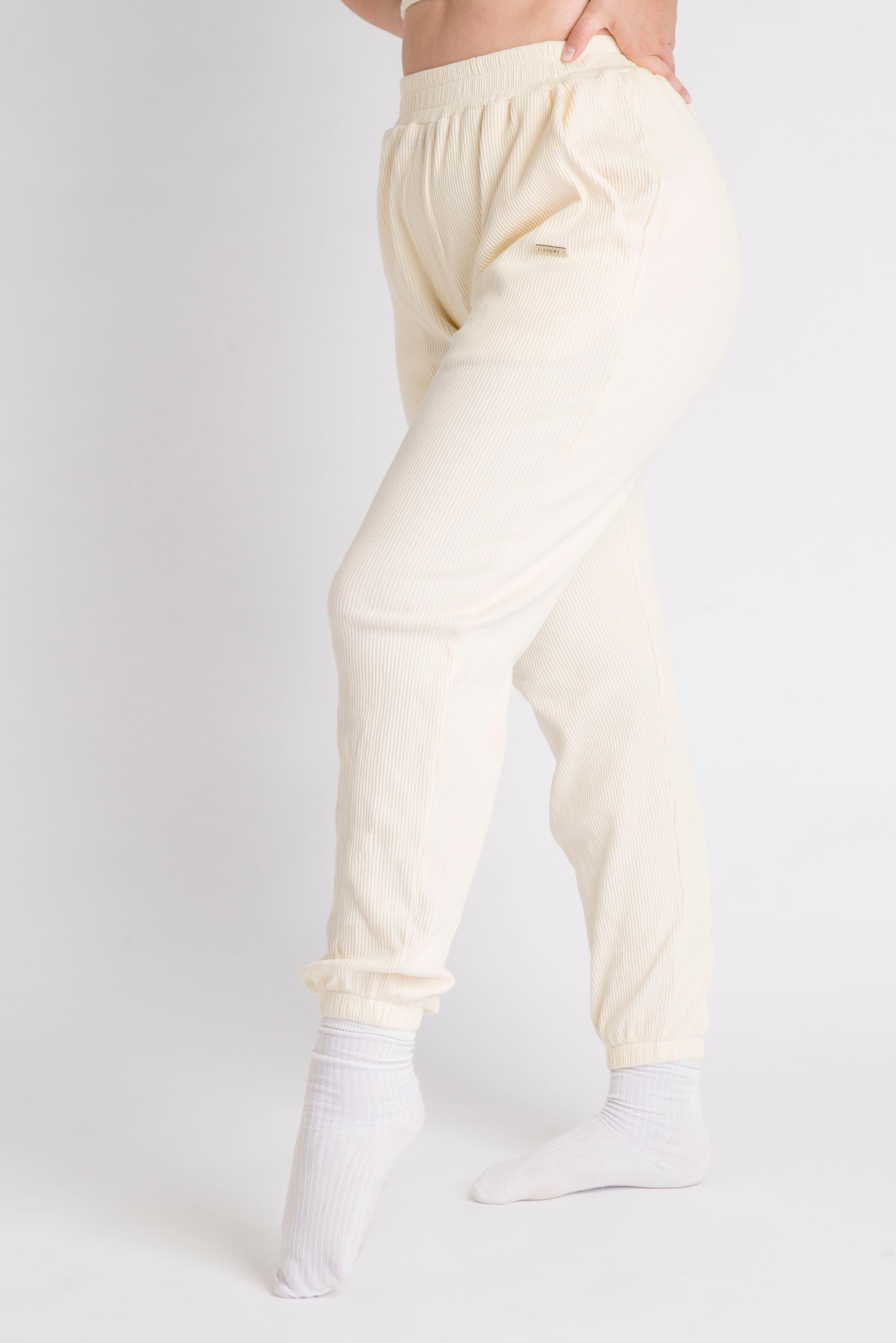 LOEWI Ribbed Jogger - Fitness - Donna - Blu 2/5