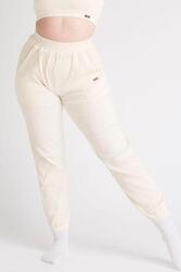 LOEWI Pantalon Jogger Fitness Côtelé - Femme - Jaune