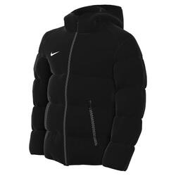 Veste unisexe Nike Therma-Fit pour l'automne en Noir/Blanc Taille L
