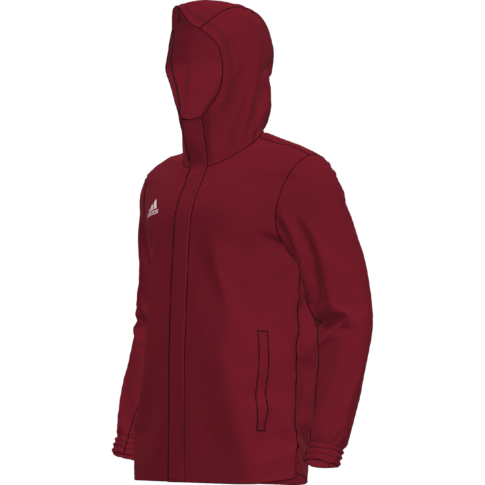 Adidas - Sweat À Capuche Adidas Modèle Ik4009 Pour Homme - Veste - Blanc|rouge - 42 M/l - Decathlon
