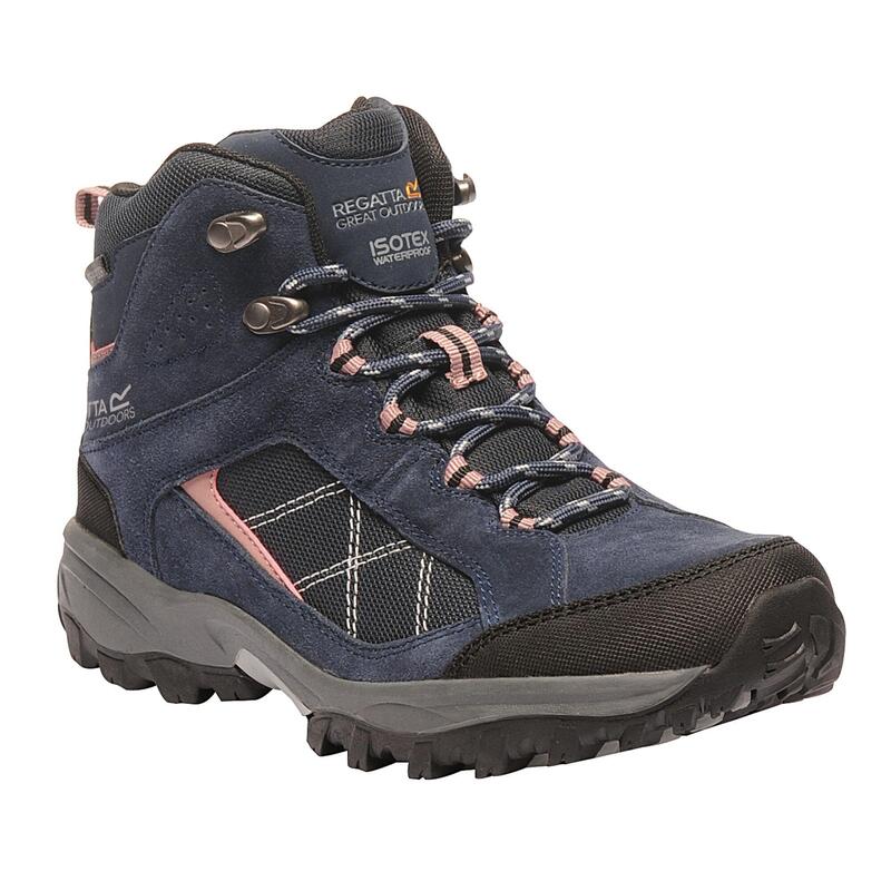 Grote Buiten Vrouwen/dames Lady Clydebank Waterdichte Wandelschoenen (Navy/Ash