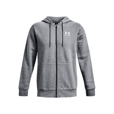 Under armour essential fleece fz kap zwart sweatshirt volwassenen