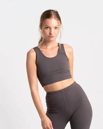 Body Débardeur Court - Femme - Noir