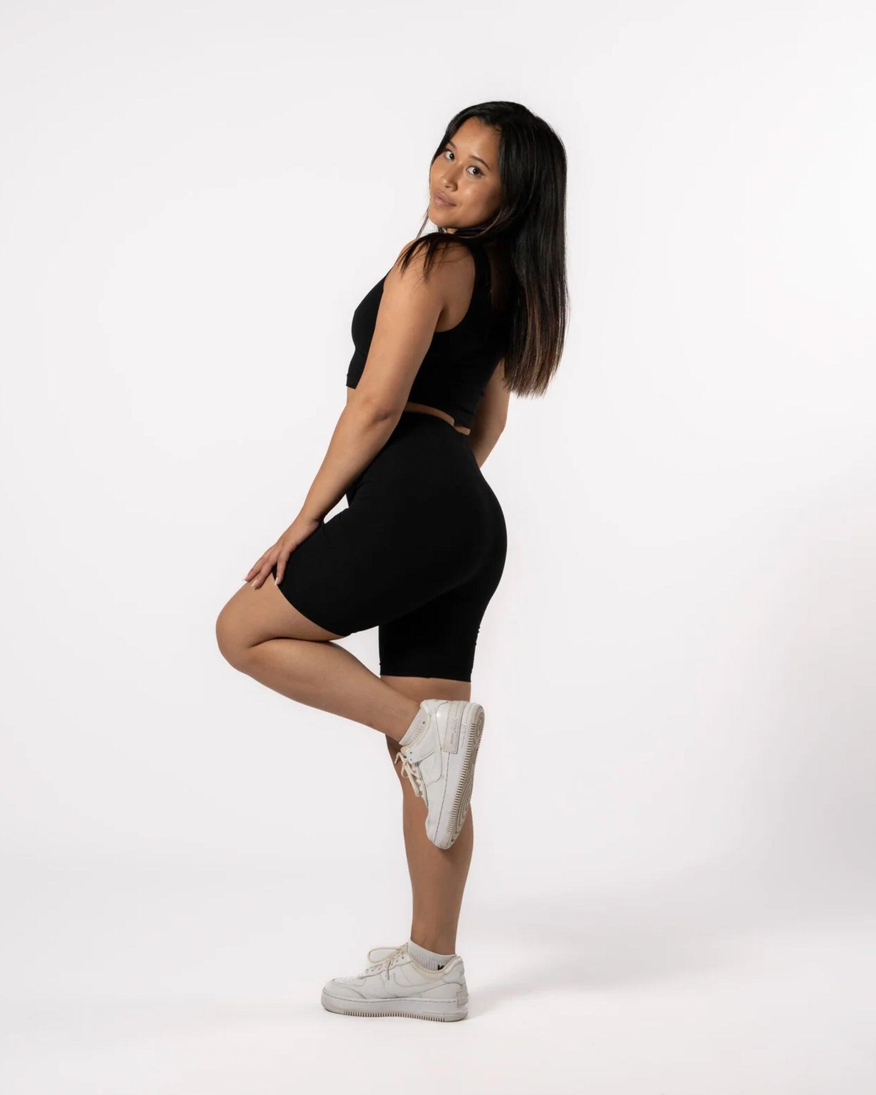 Body Crop Tank - Dames - Zwart 3/4