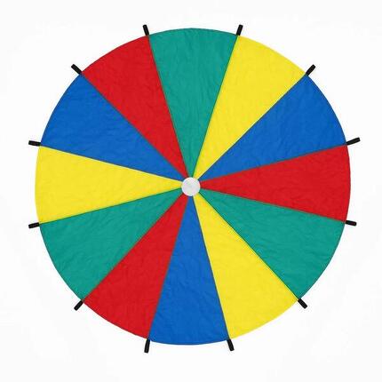 Parachute arc-en-ciel en tissu pour enfants Omada