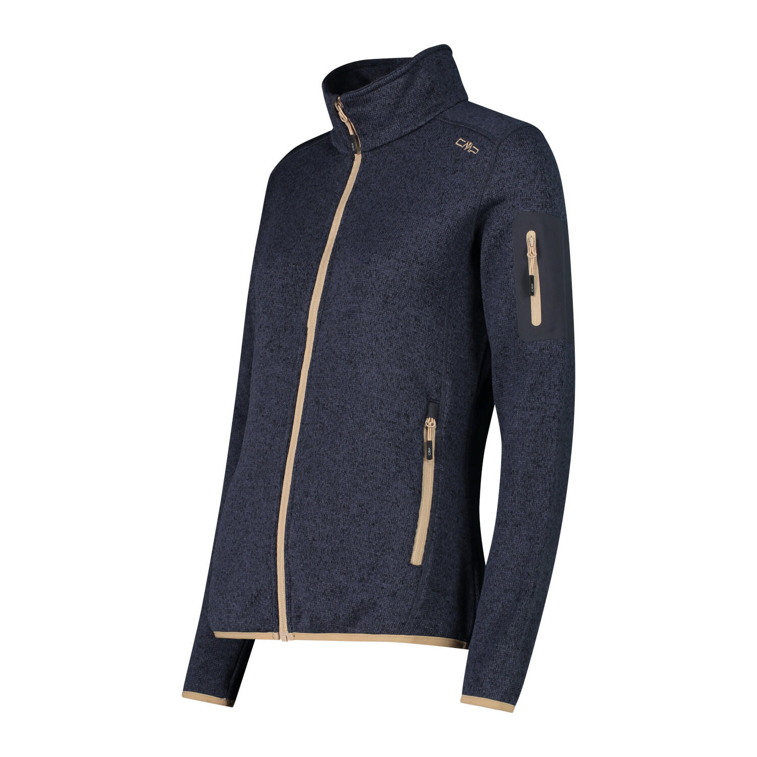 CMP Damen Jacke Knitted Melange Fleece Jacket 3H14746 3/3