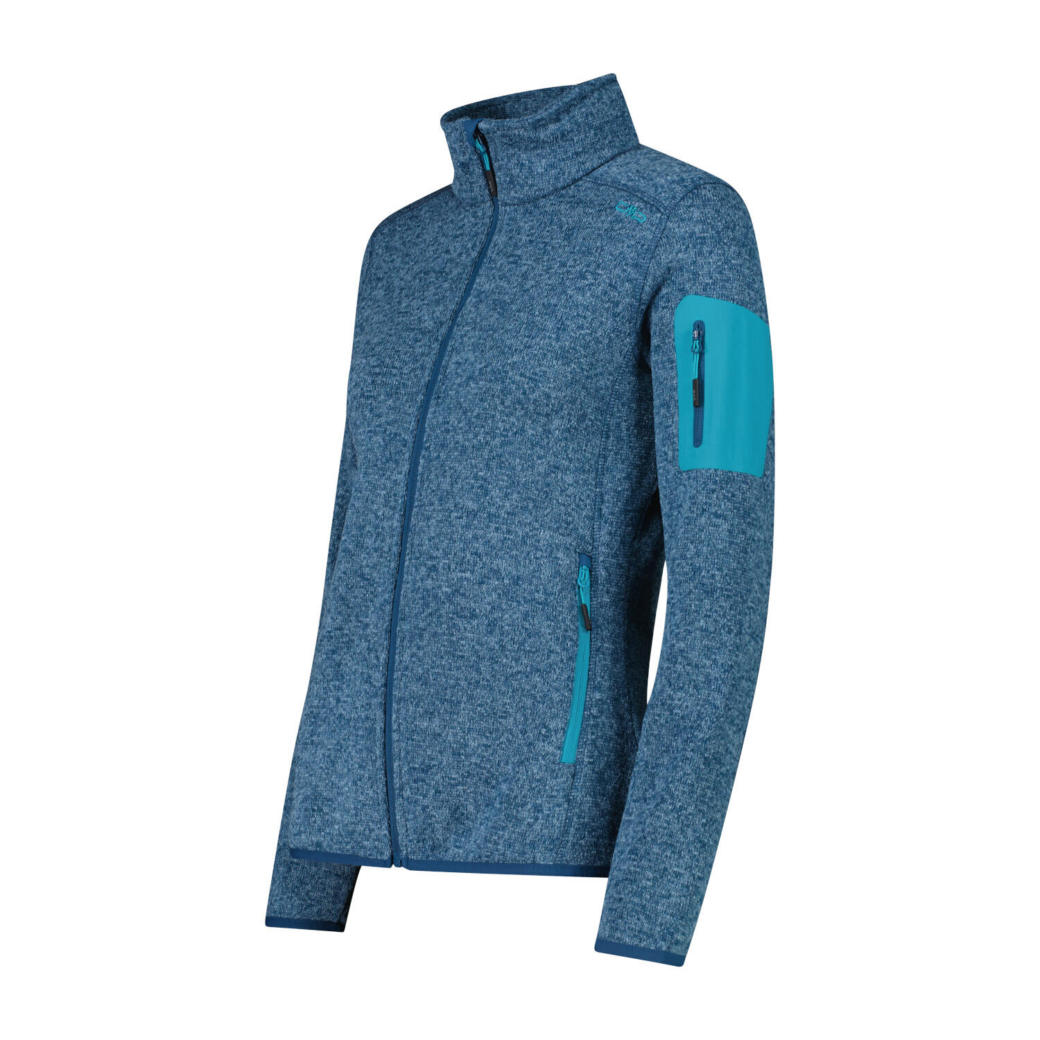 CMP Damen Jacke Knitted Melange Fleece Jacket 3H14746 3/3