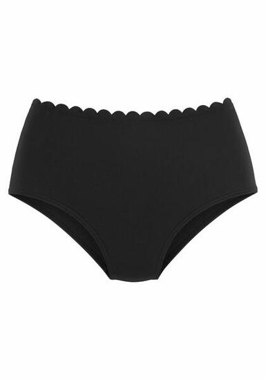 Damen LASCANA Highwaist-Bikini-Hose »Scallop«