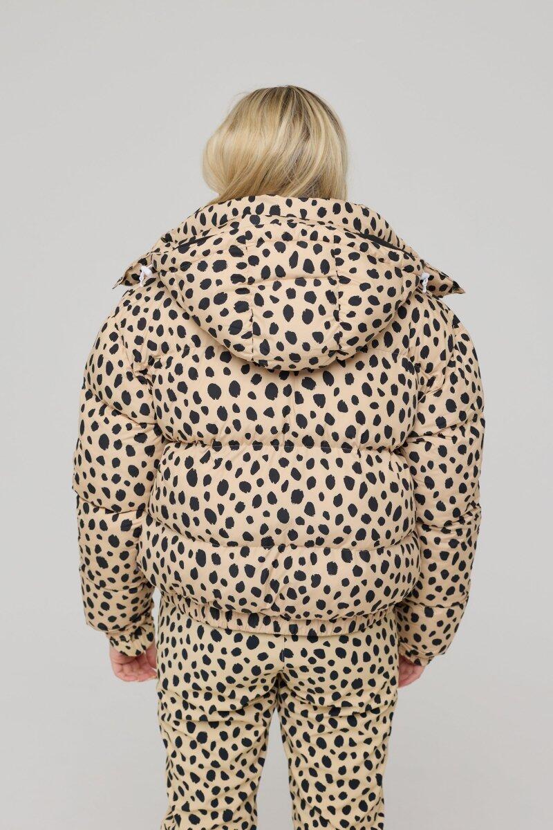 Damen Ski Daunenjacke Isoliert Chic Cheetah 2/7