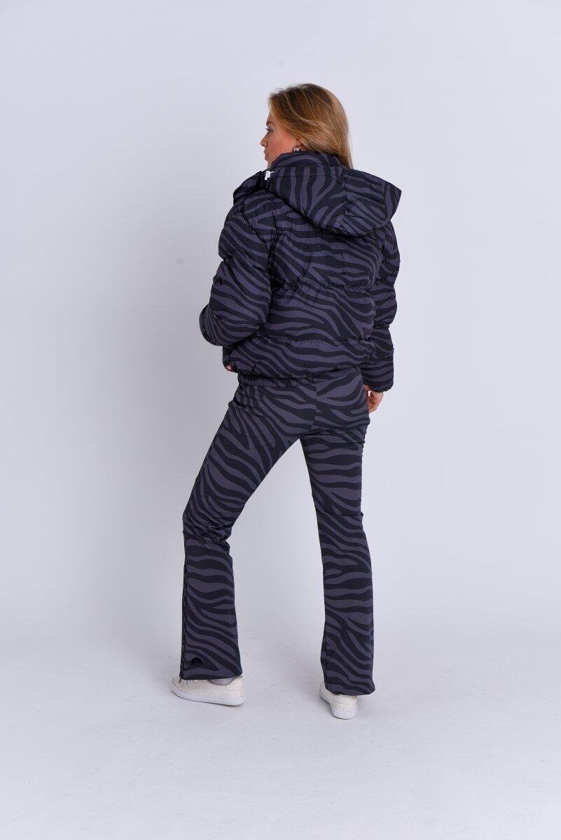Damen Ski Daunenjacke Isoliert Chic Black Tiger 5/7