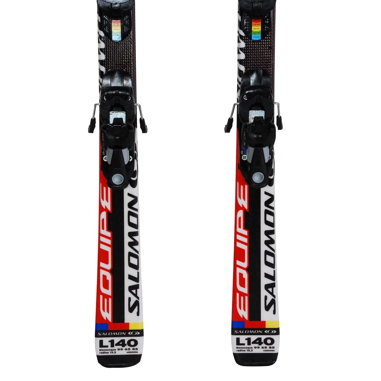 RECONDITIONNE - Ski Junior Salomon Equipe T + Fixations 4/4