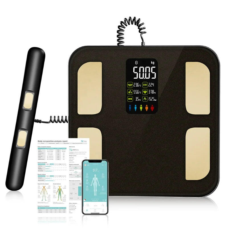 NNEOBA Smart Bioimpedance Scale with Hand Black