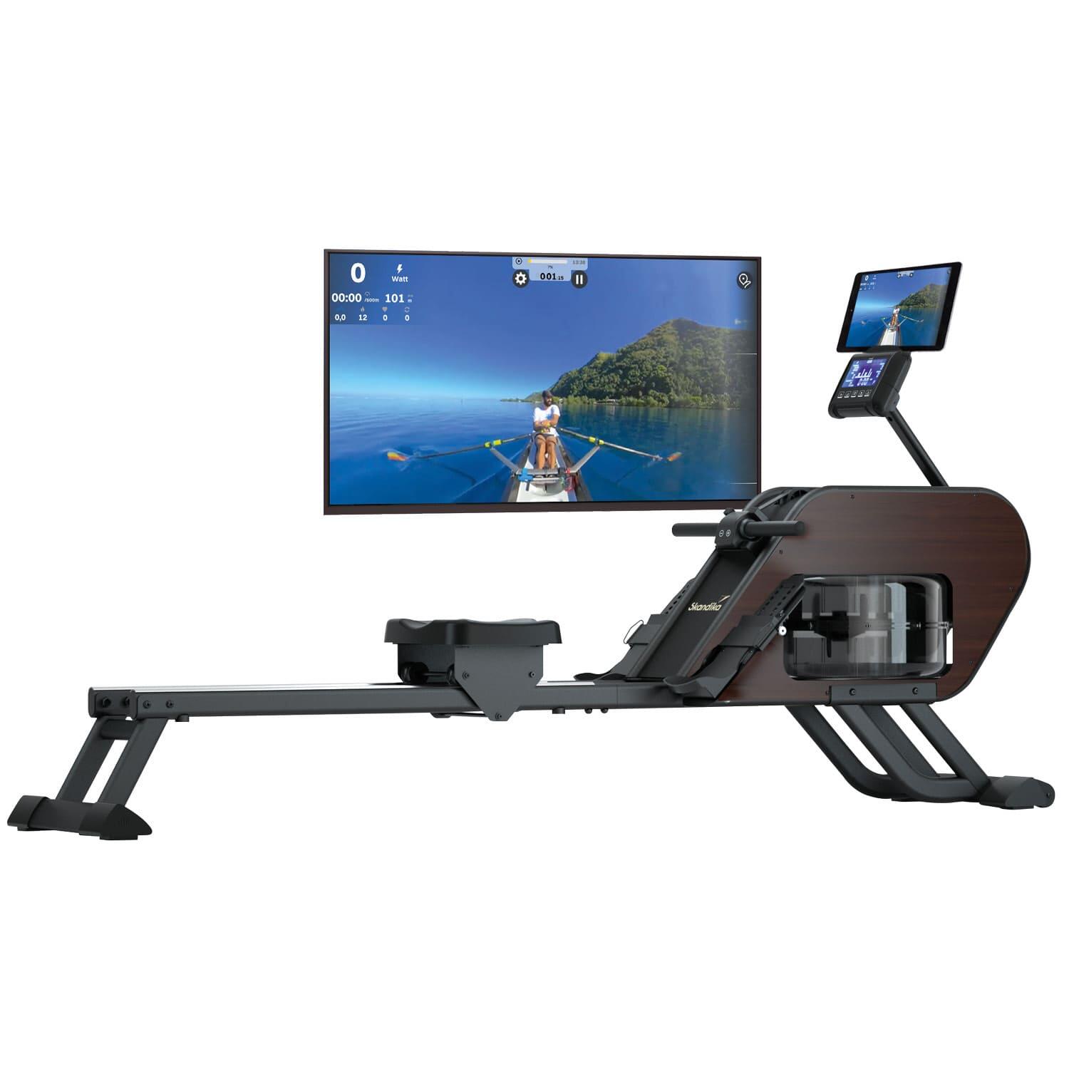 SKANDIKA Rameur Nemo III Hybrid - Résistance eau & magnétique - connecté - max. 130 kg