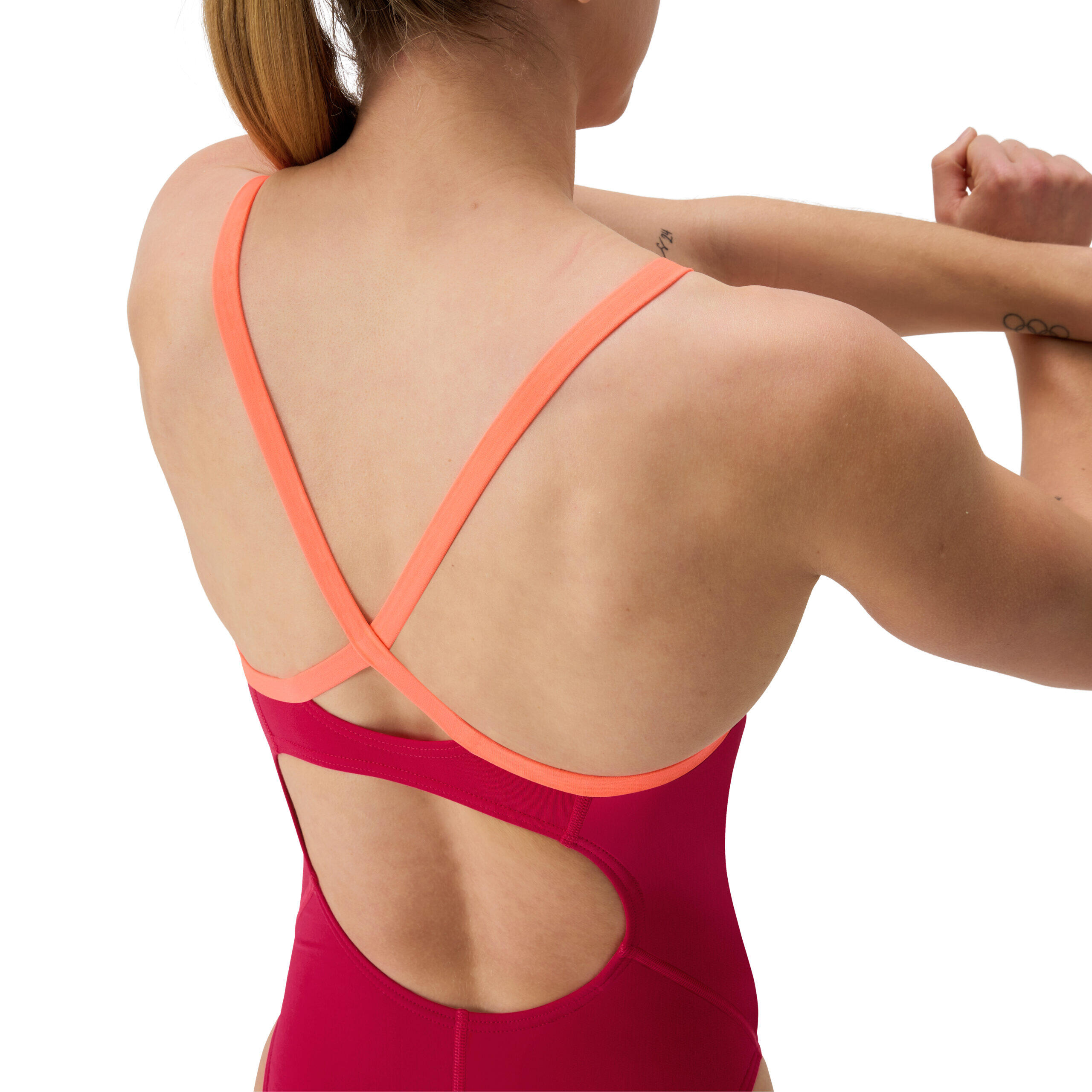 Speedo Badpak Eco Endurance+ Solid V-Back 2.0 Rood 5/5