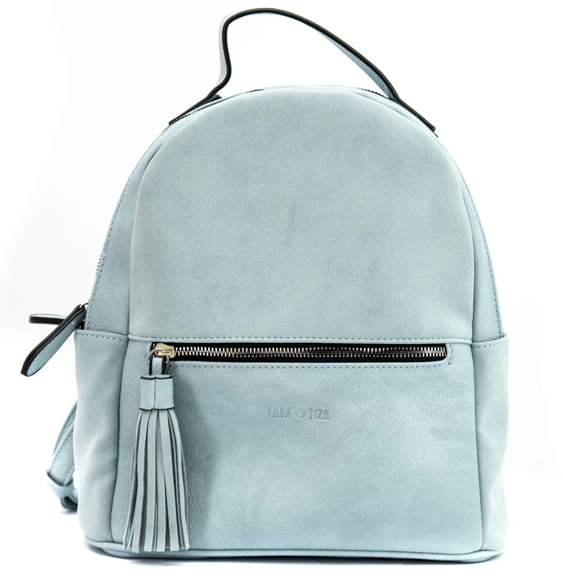Rucsac dama Lamonza Azalya bleu 27x13x28 cm