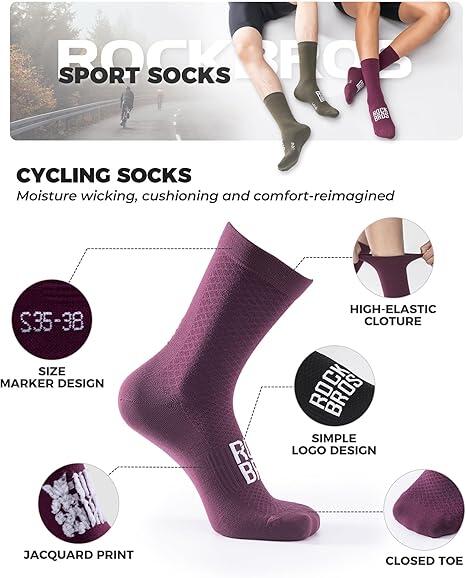 Chaussettes de Cyclisme Rockbros 3/5
