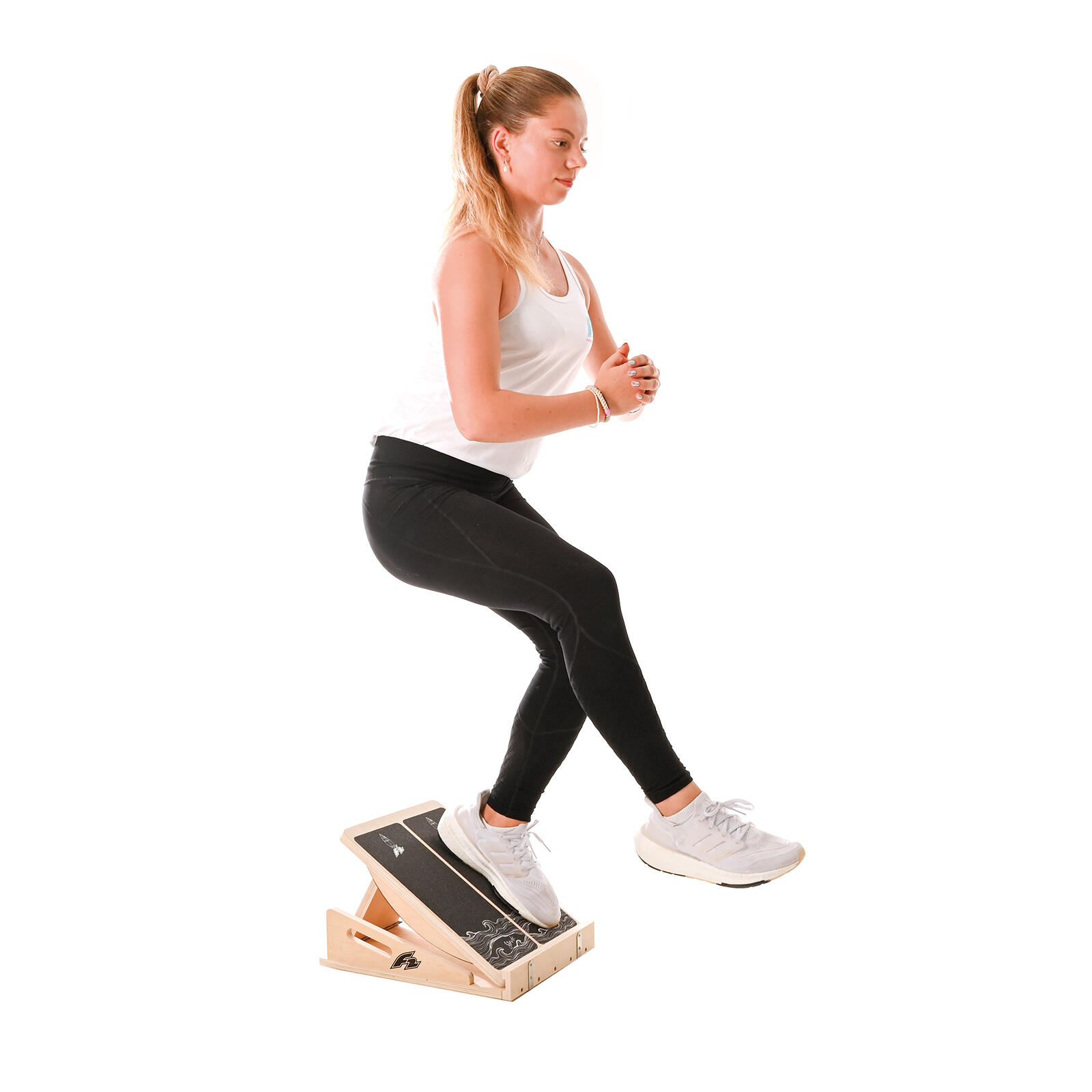 F2 Balance Board Step Board Aparato multifuncional Ajustable de Madera 5/7