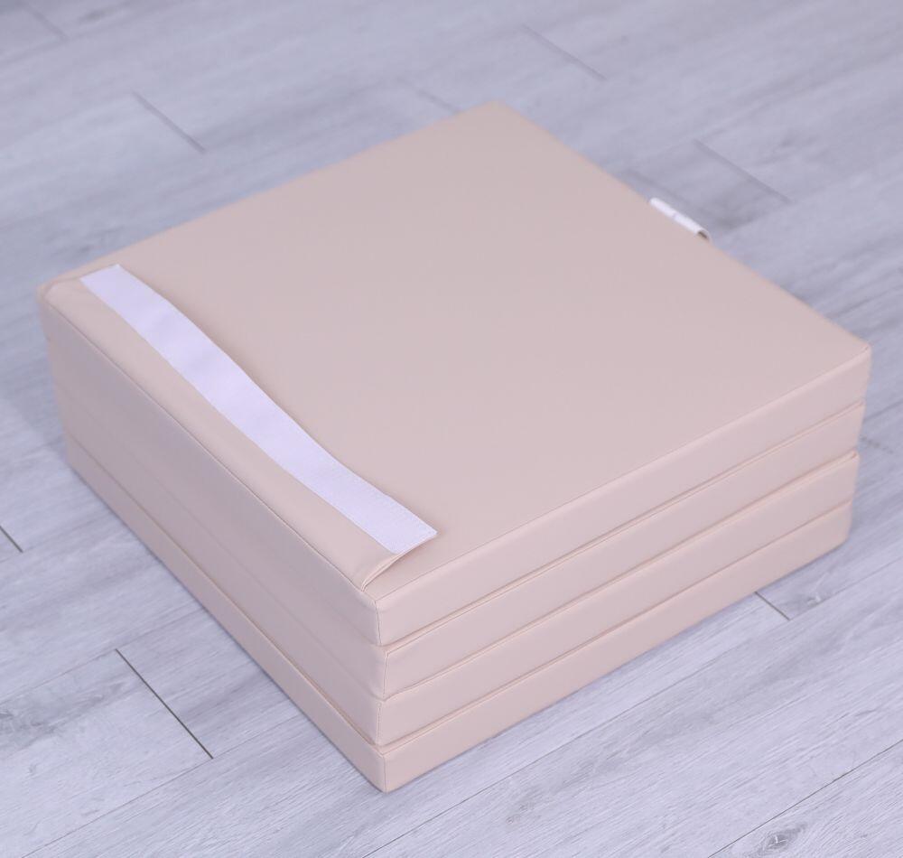 Gymnastikmatratze Satellite 100x100x5 cm vierteilig - beige 5/7