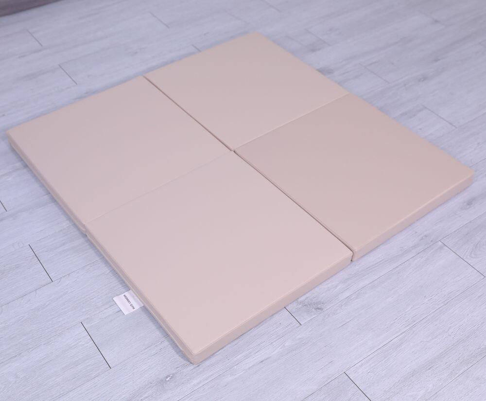 Gymnastikmatratze Satellite 100x100x5 cm vierteilig - beige 6/7