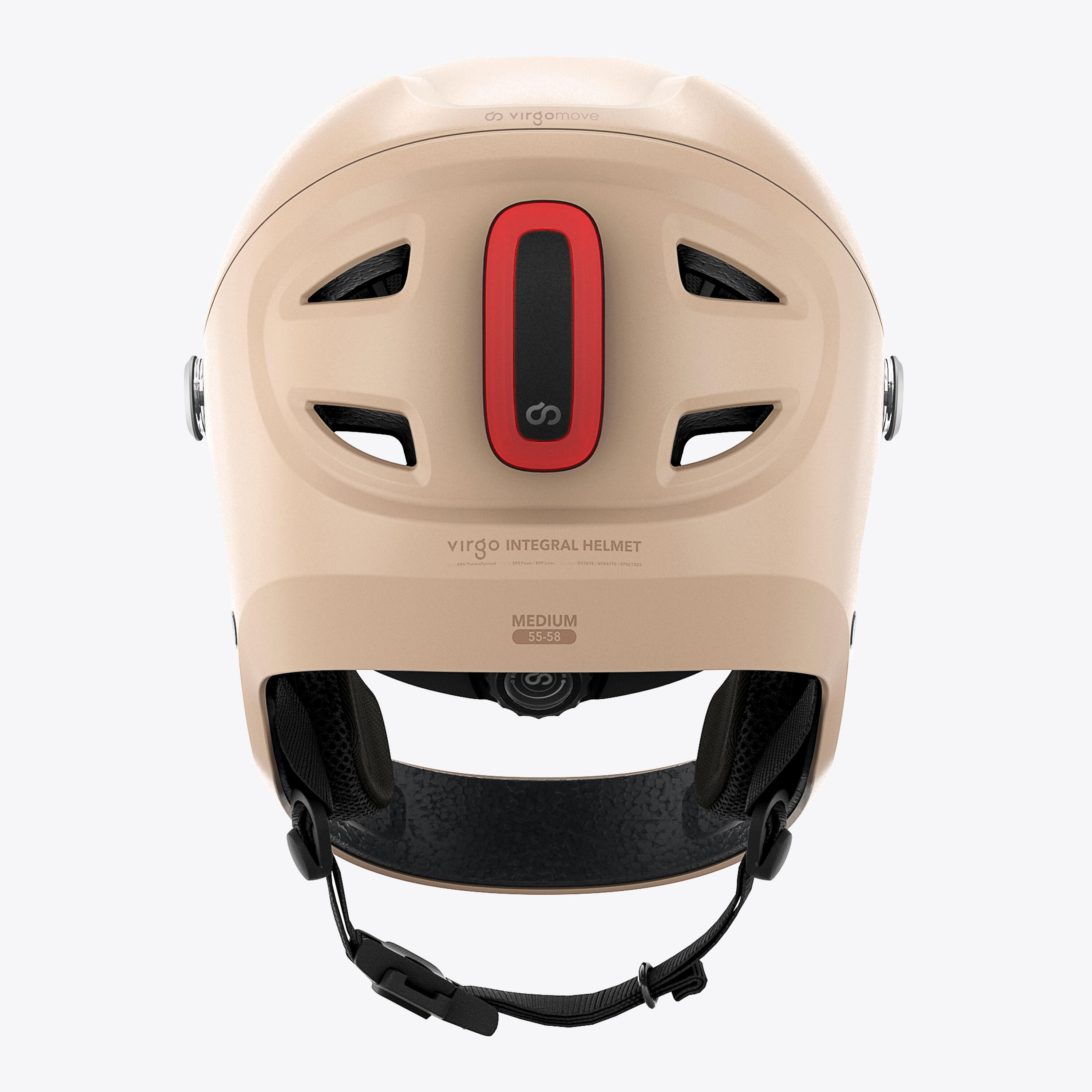 Virgo Integral Mips Champagner - Integralhelm Urban mit Visier und Rücklicht 5/9