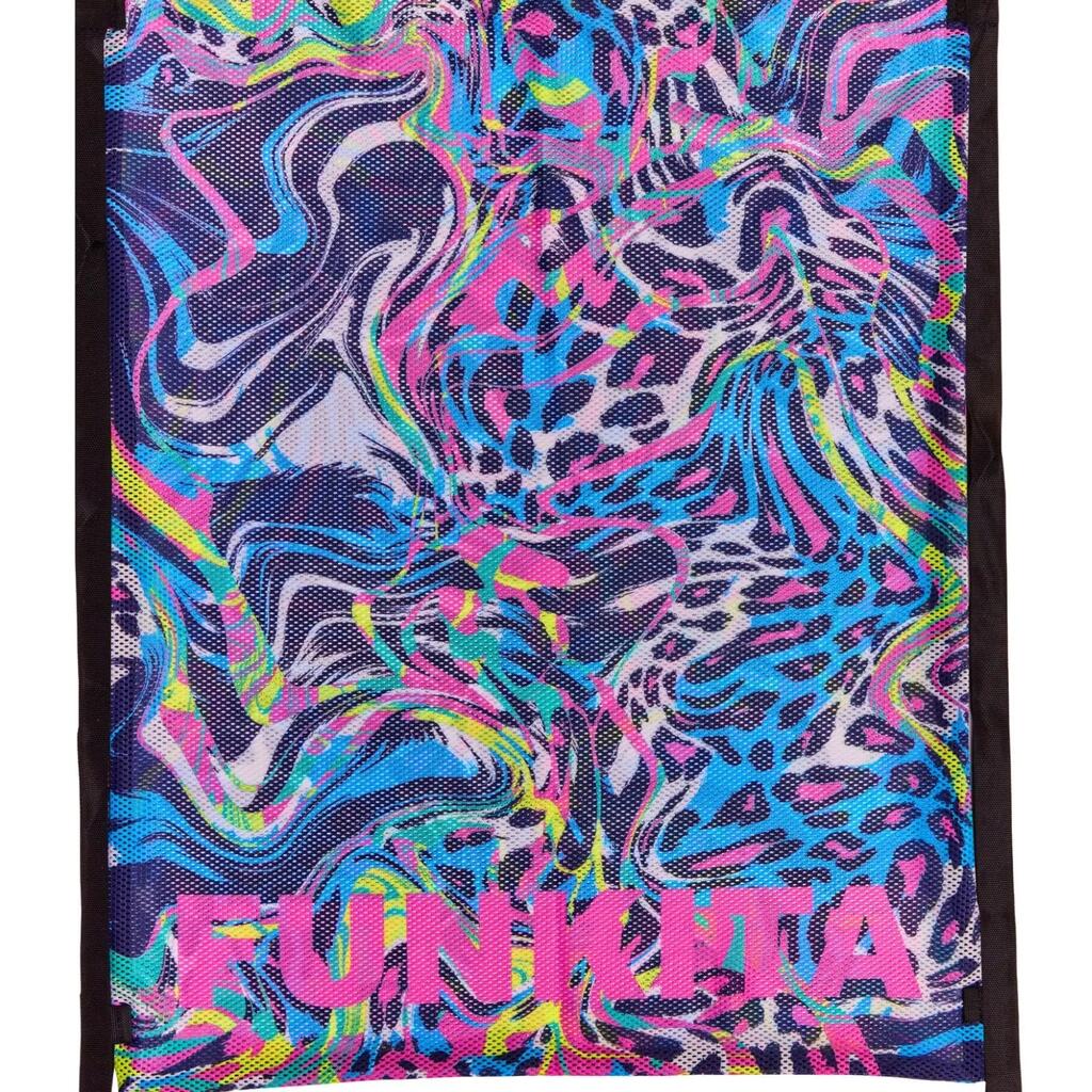 Funkita Lolly Leopard Mesh Gear Bag - Black/Multi