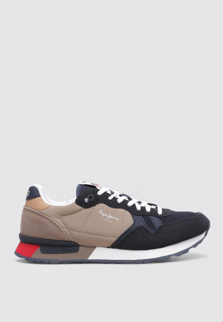 bleu / beige