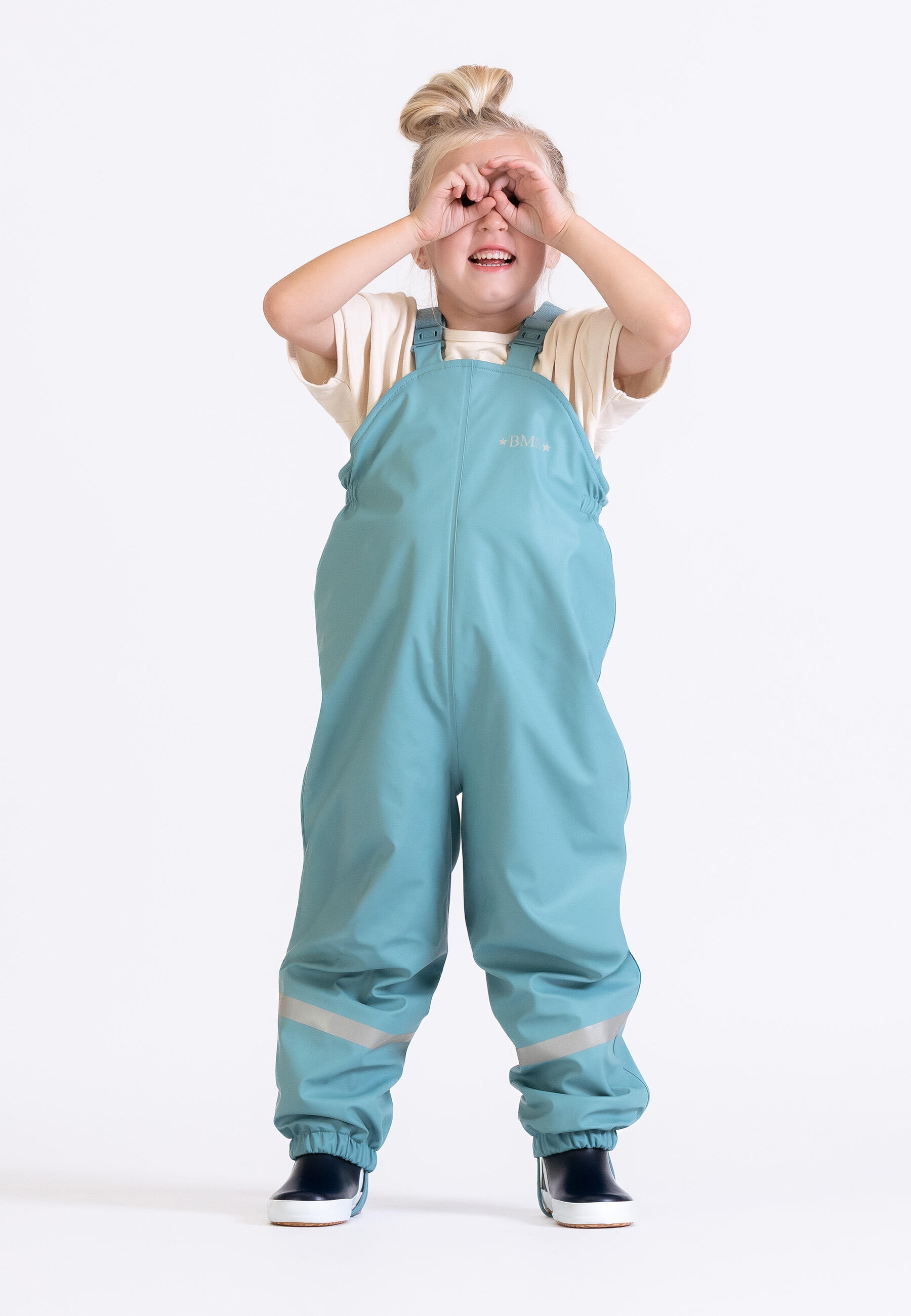 BMS gefütterte Regenlatzhose mit Fleece Kinder 3/3