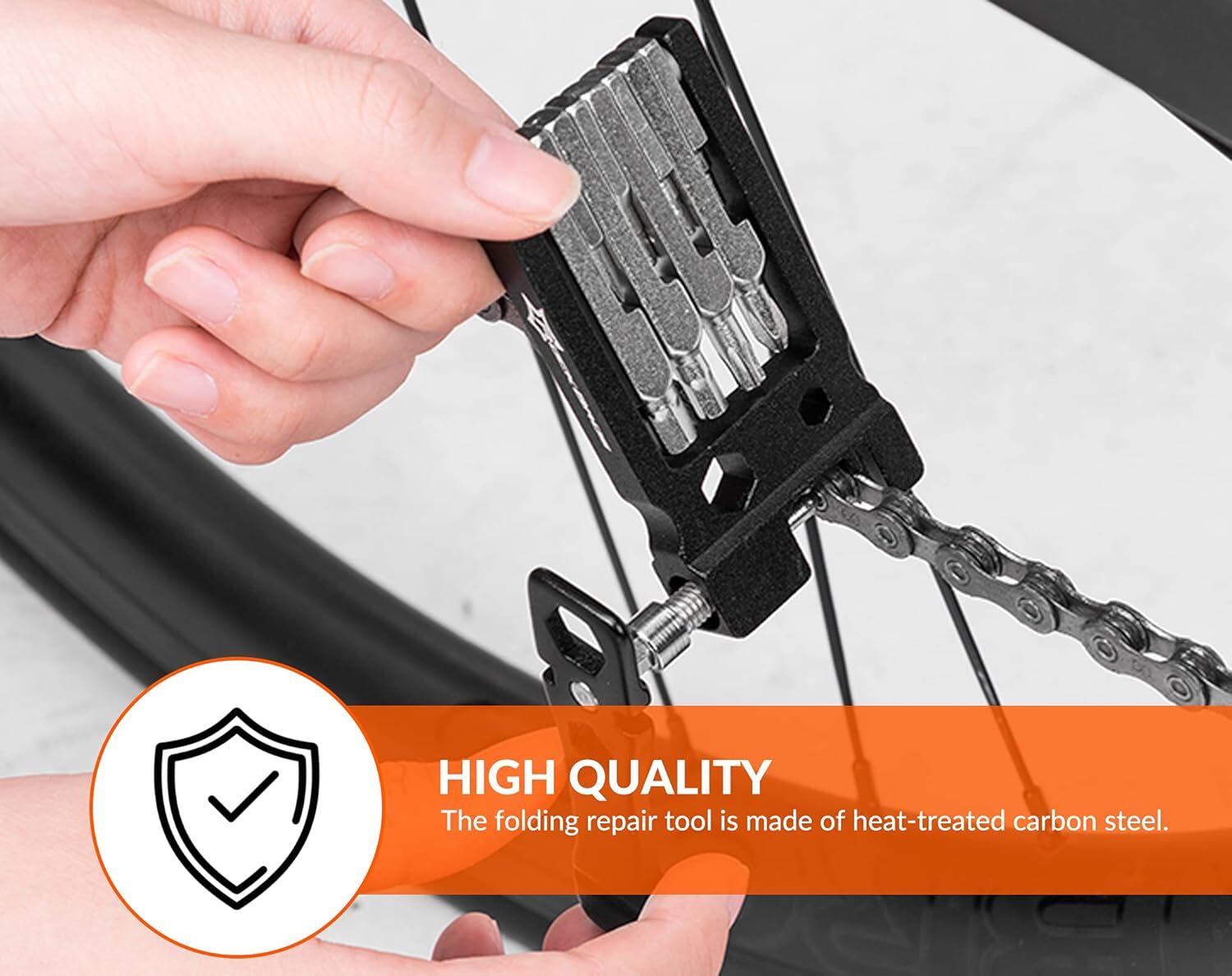 Multiherramienta para bicicleta de acero inoxidable 20 en 1 4/6