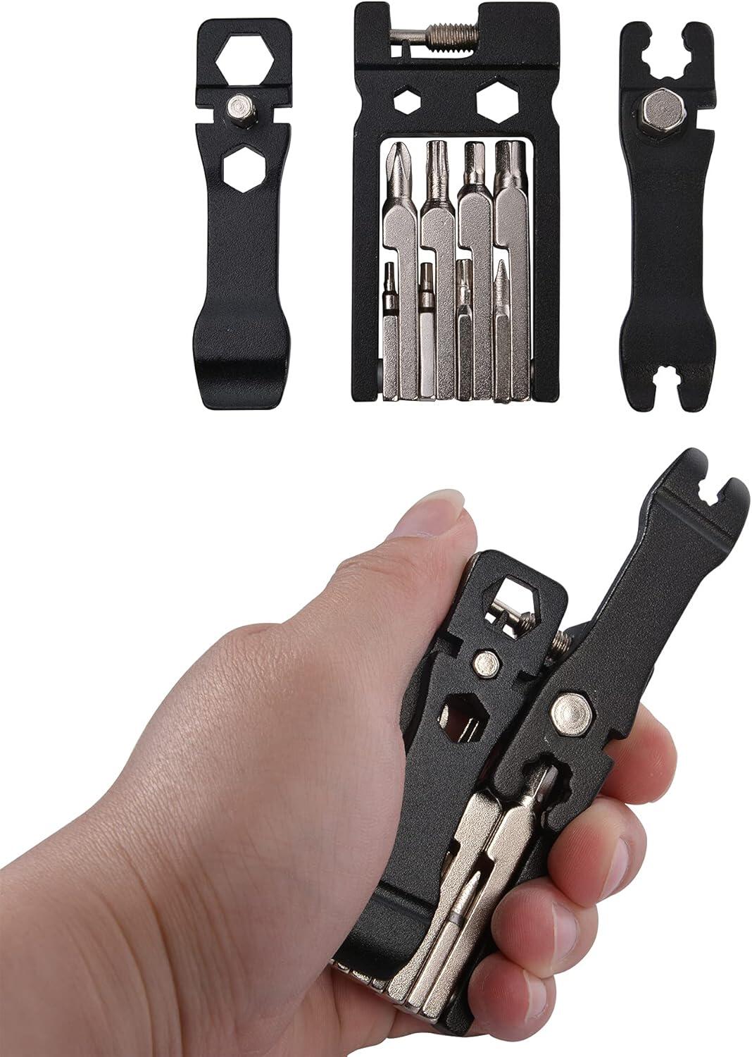 Multiherramienta para bicicleta de acero inoxidable 20 en 1 6/6