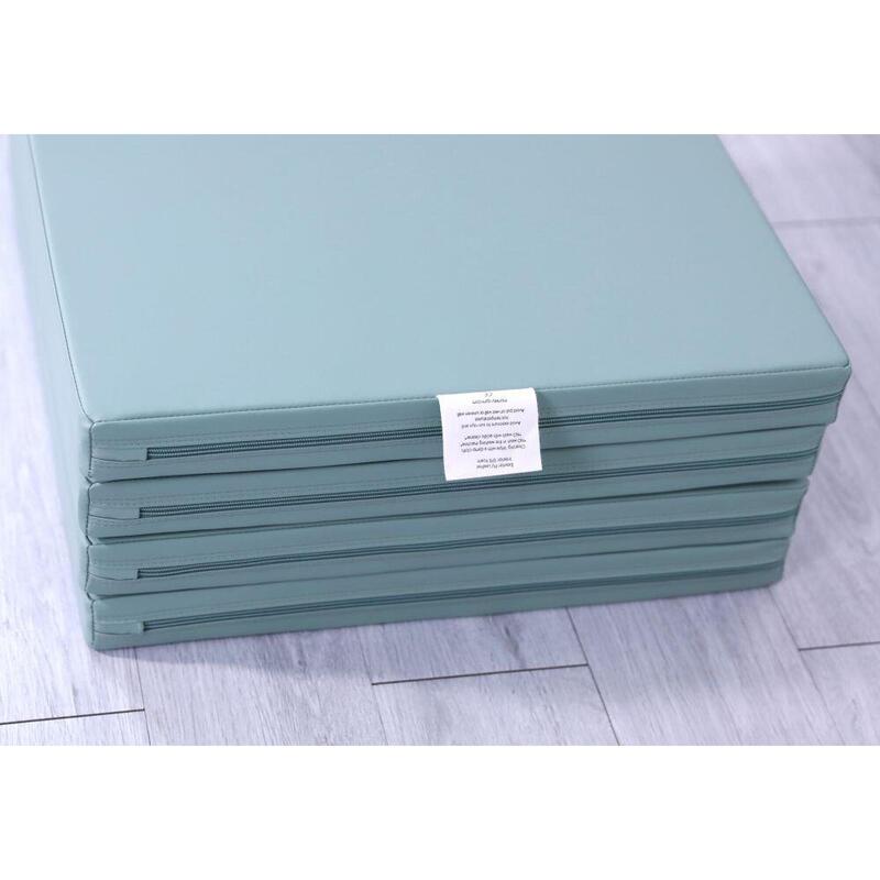 Saltea Gymnastic Satellite 100x100x5 cm în patru părți - verde
