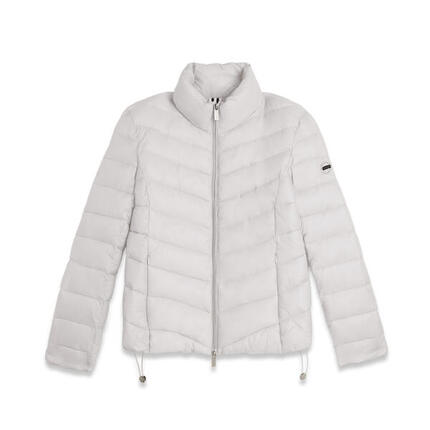 Doudoune pour femmes matelassée, col montant et finition brillante