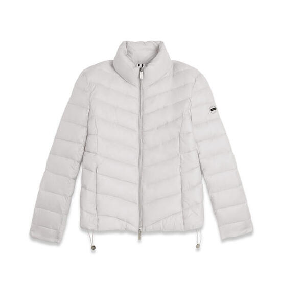 Doudoune pour femmes matelassée, col montant et finition brillante