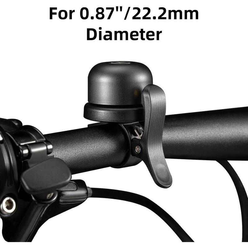 Sonnette De Vélo Universelle Noir - Pour Guidon 22.2mm - Son Puissant 100dB - Facile à Installer