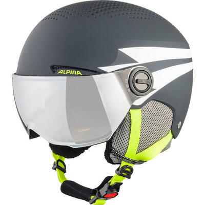 Skihelm Ski Alpina Zupo Visor Q Lite Blau