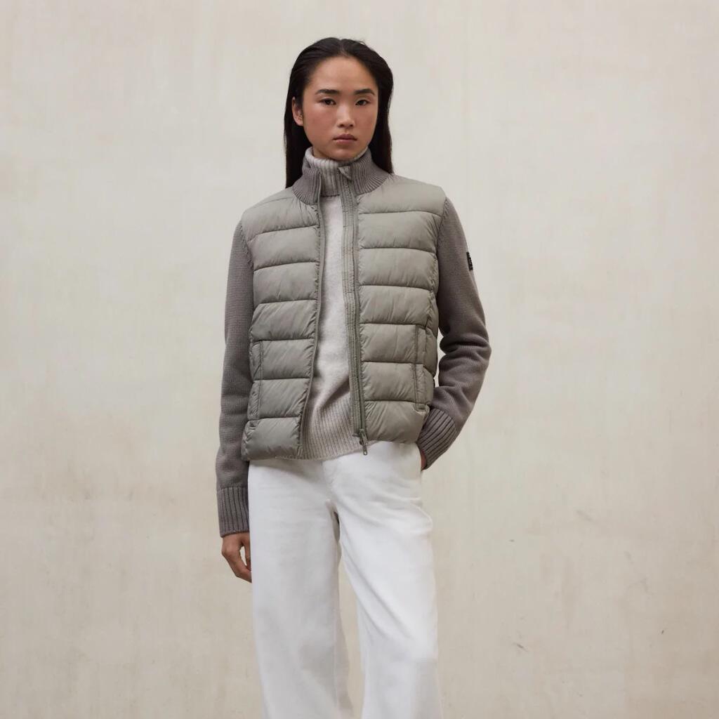 Veste Ecoalf Modèle Denali Hybrid Woma Couleur Beige 3/5