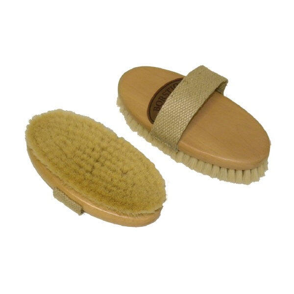 Borstiq - Brosse Douce Goat Hair - Borstiq Farm - Etrille - Beige - 17 Cm - Decathlon