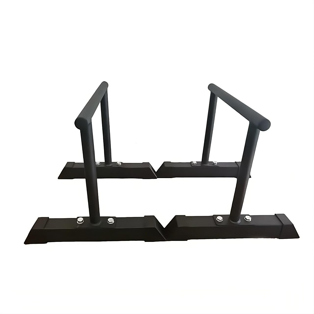 Barras Paralelas Dip Bar Fondos con Carga Máxima 200 kg (Par) Negro 2/5