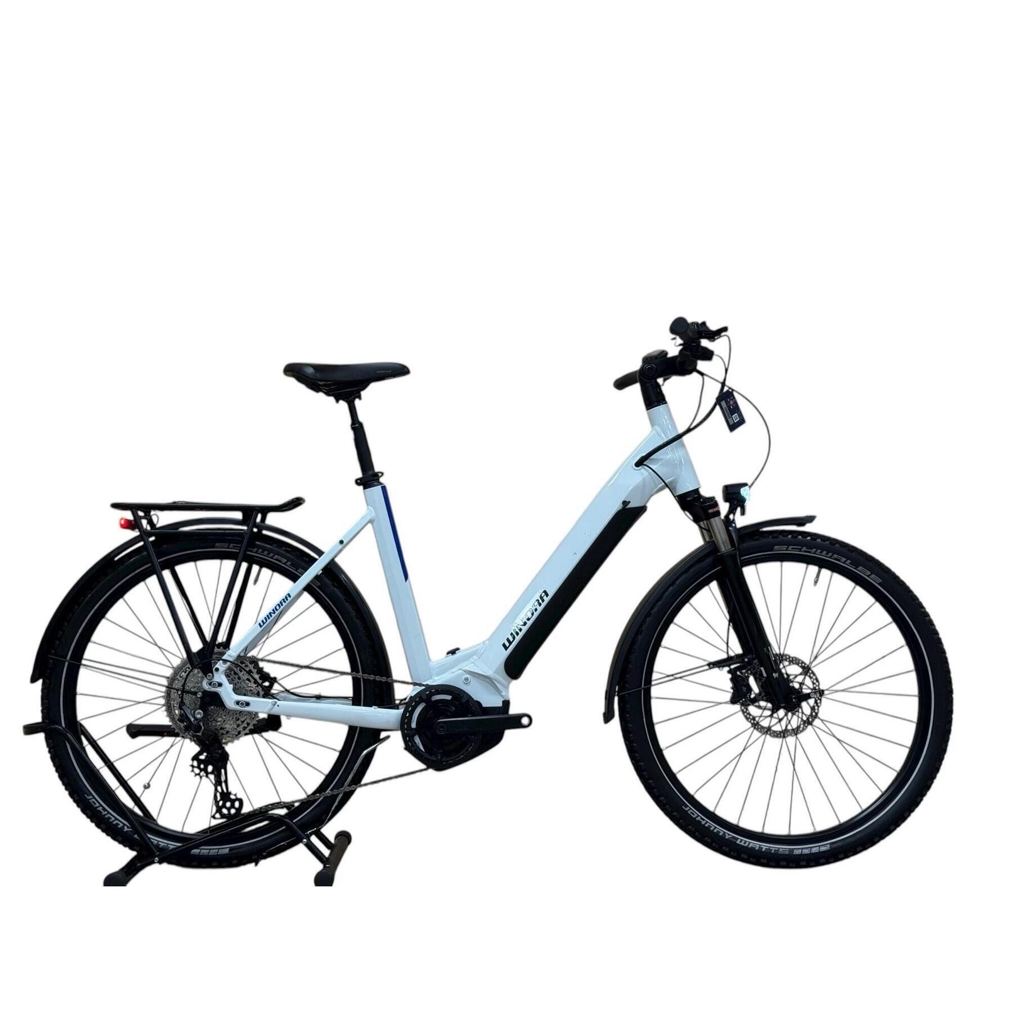 Winora - Reconditionné - Vélo Électrique Winora Yucatan 12 Shimano - Comme Neuf - Vélo Ville - Blanc|noir - Decathlon