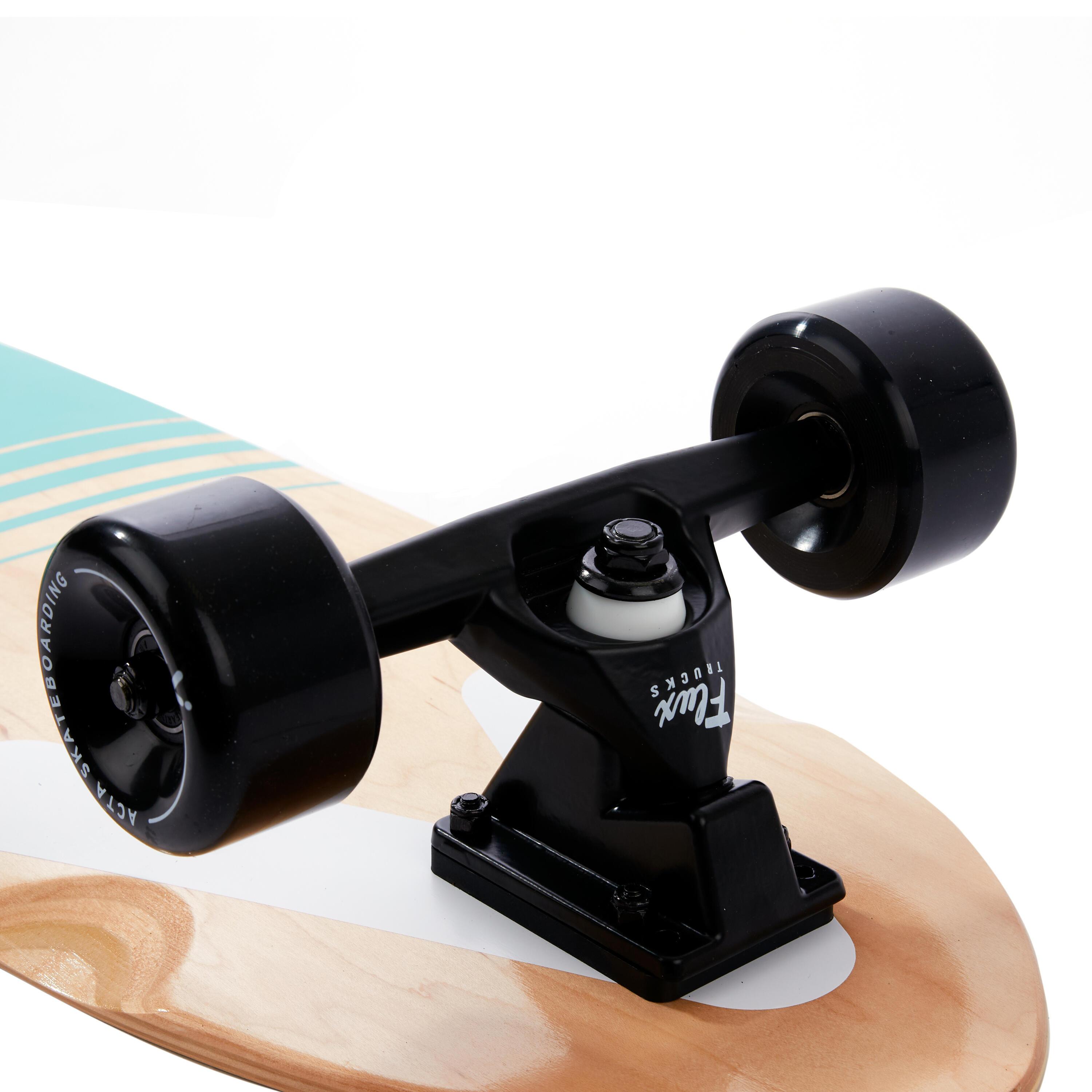 ACTA Surfskate Horizon 32 – Bleu & Beige - Planche de Surf-Skate en érable 7 Plis - Idéal pour débutants & intermédiaires - pour pumptrack, Cruising et Carving Urbain