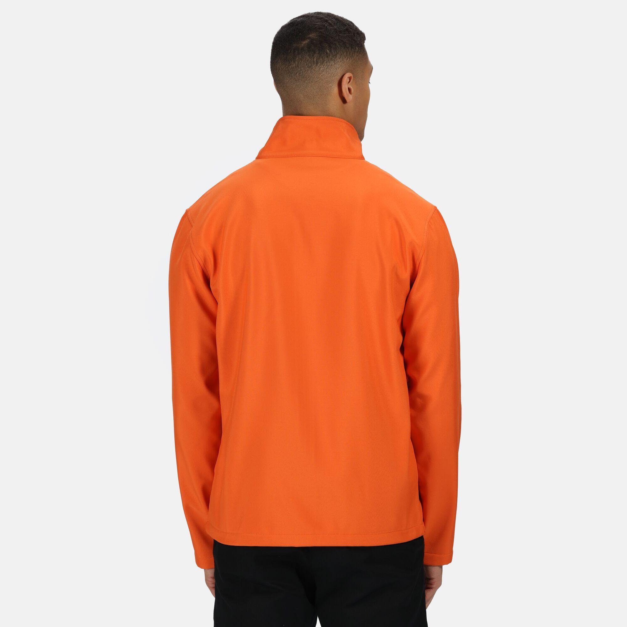 Standout Mens Ablaze Printable Soft Shell Jacket (Magma Orange/Black) 3/5