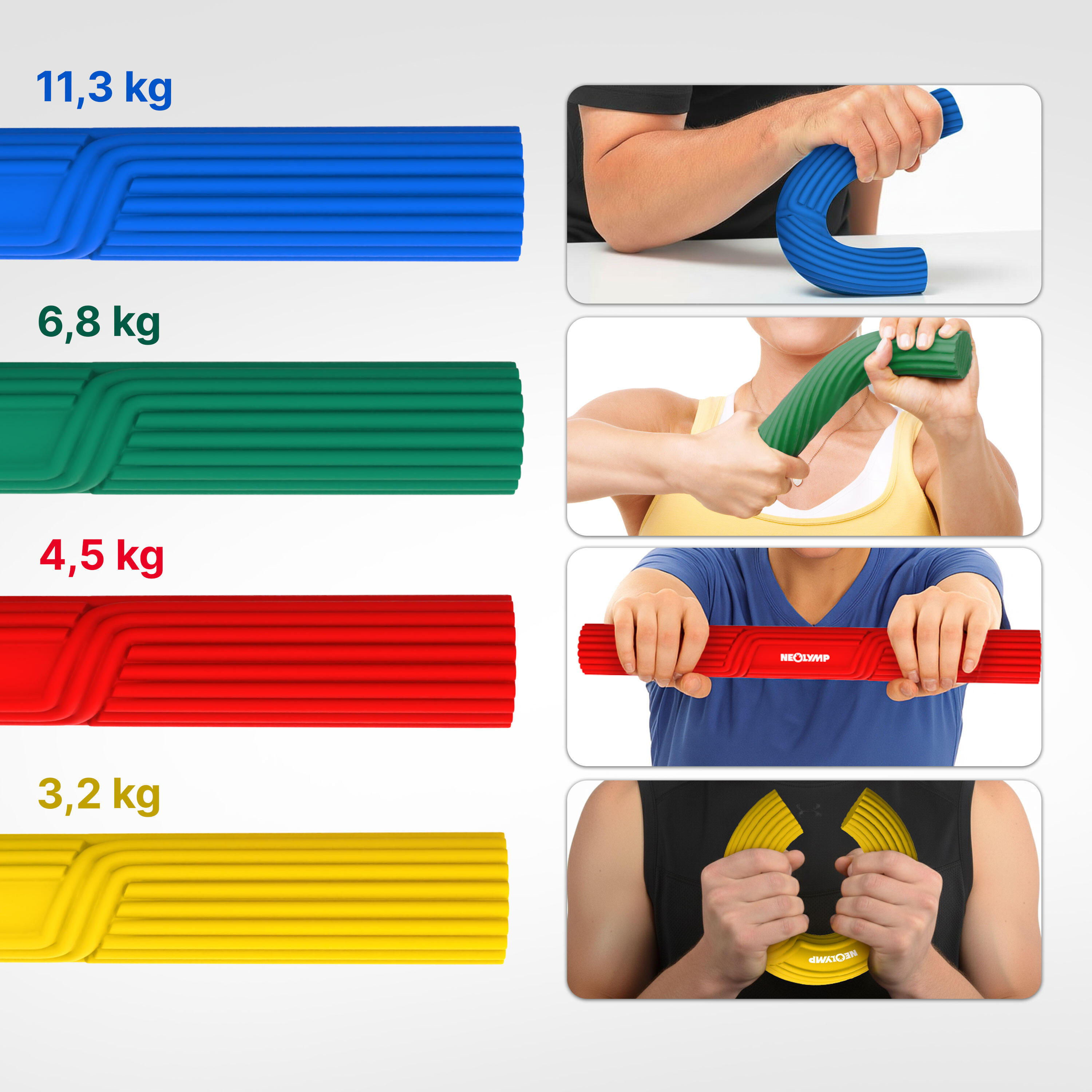Allenatore mani & avambracci – Forza di presa per riabilitazione & fitness 3/7