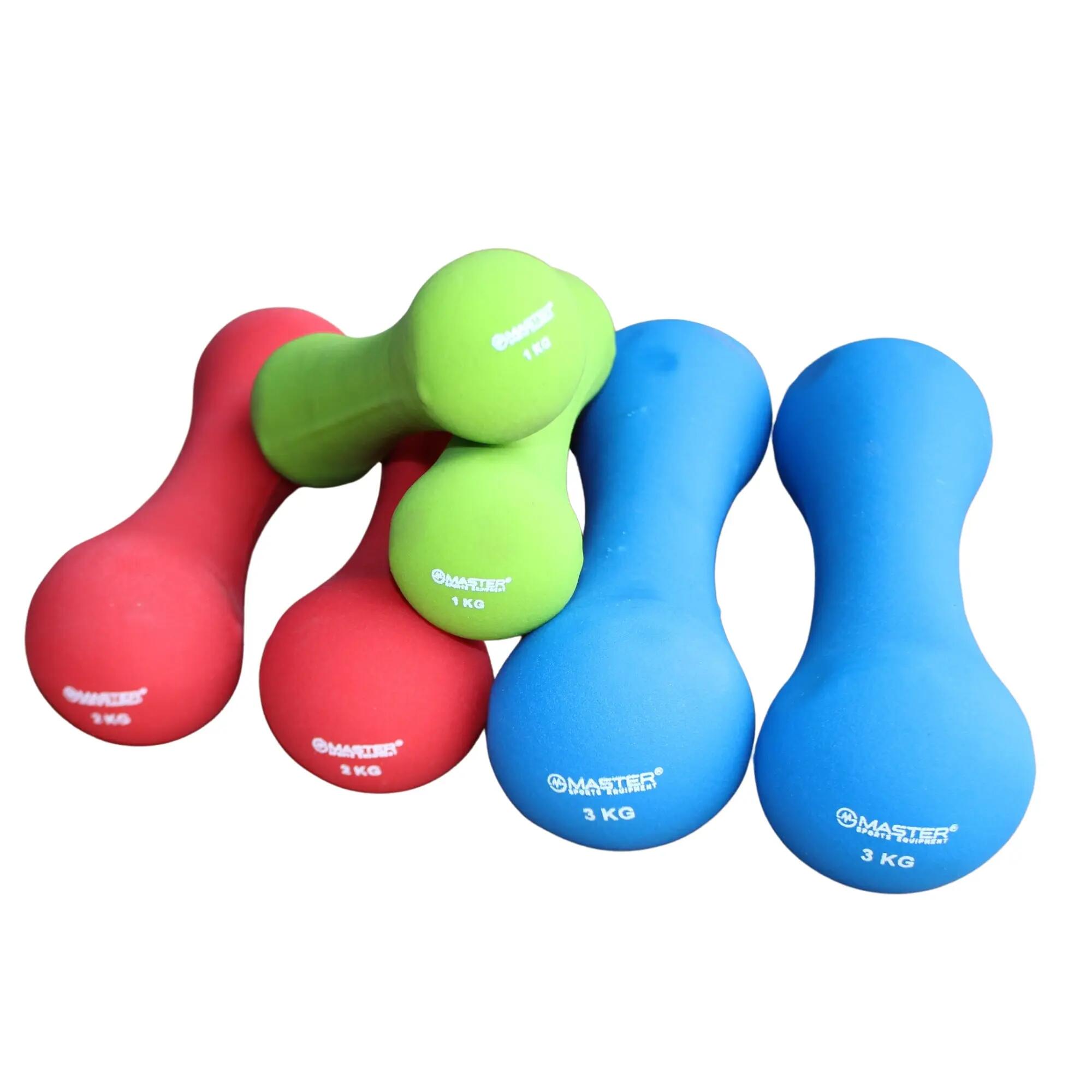 Sada neoprénových činek MASTER - 12 kg 2/4